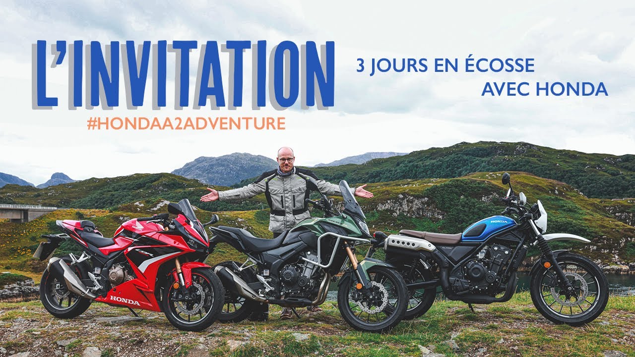 J'AI ETE INVITE EN ROADTRIP par une MARQUE de moto ! - L'INVITATION - 3 jours en Ecosse avec Honda