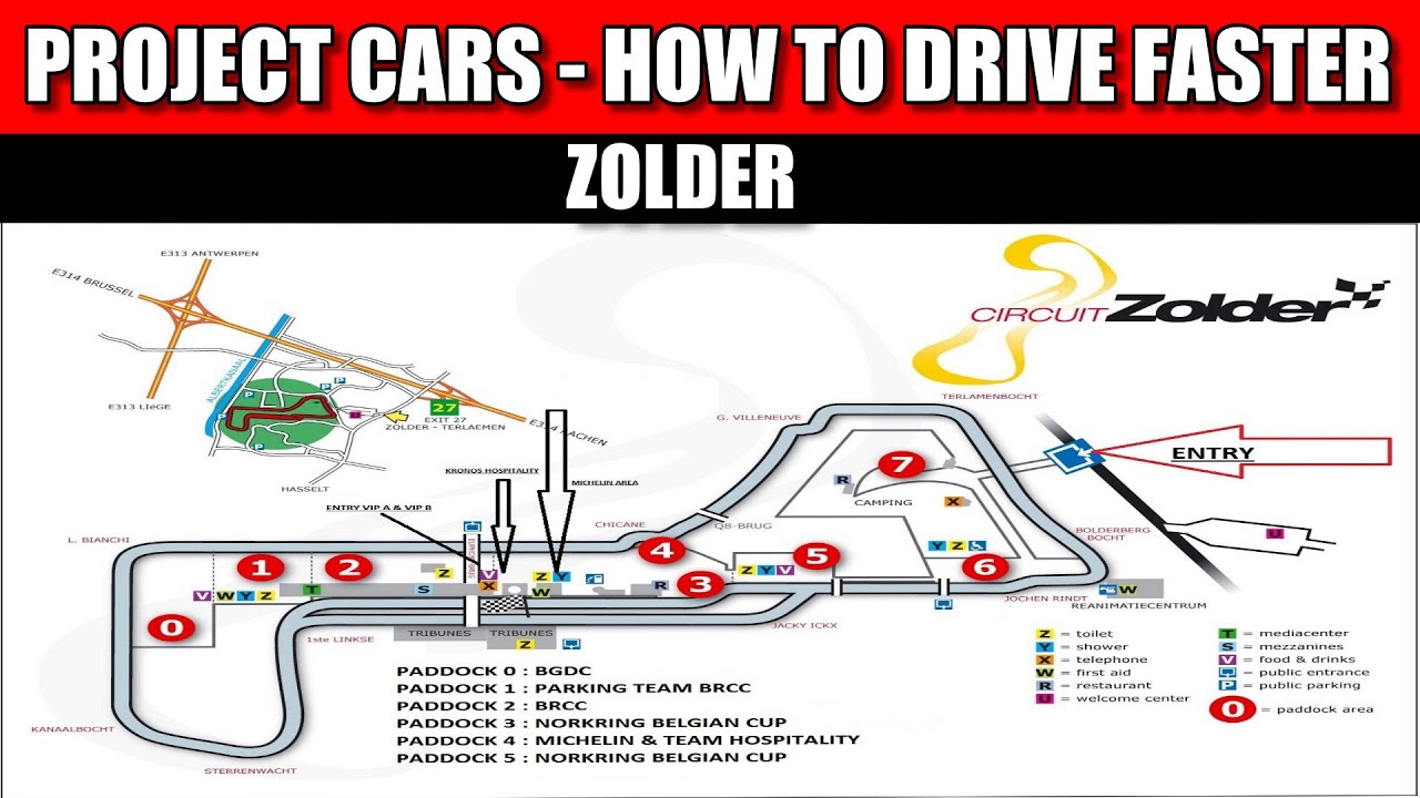 Project CARS: How to Drive Faster - Zolder - Braking Points