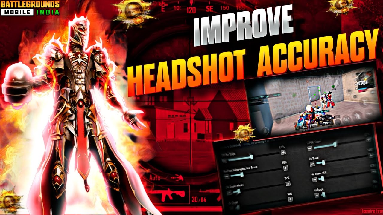 How to Connect Headshot in BGMI💢 | Headshot accuracy GUIDE☠️