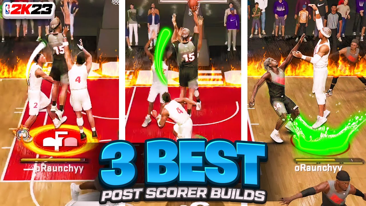 POST SCORING IS BACK IN NBA 2K23! TOP 3 BEST POST SCORING BUILDS! | BEST CENTER BUILDS