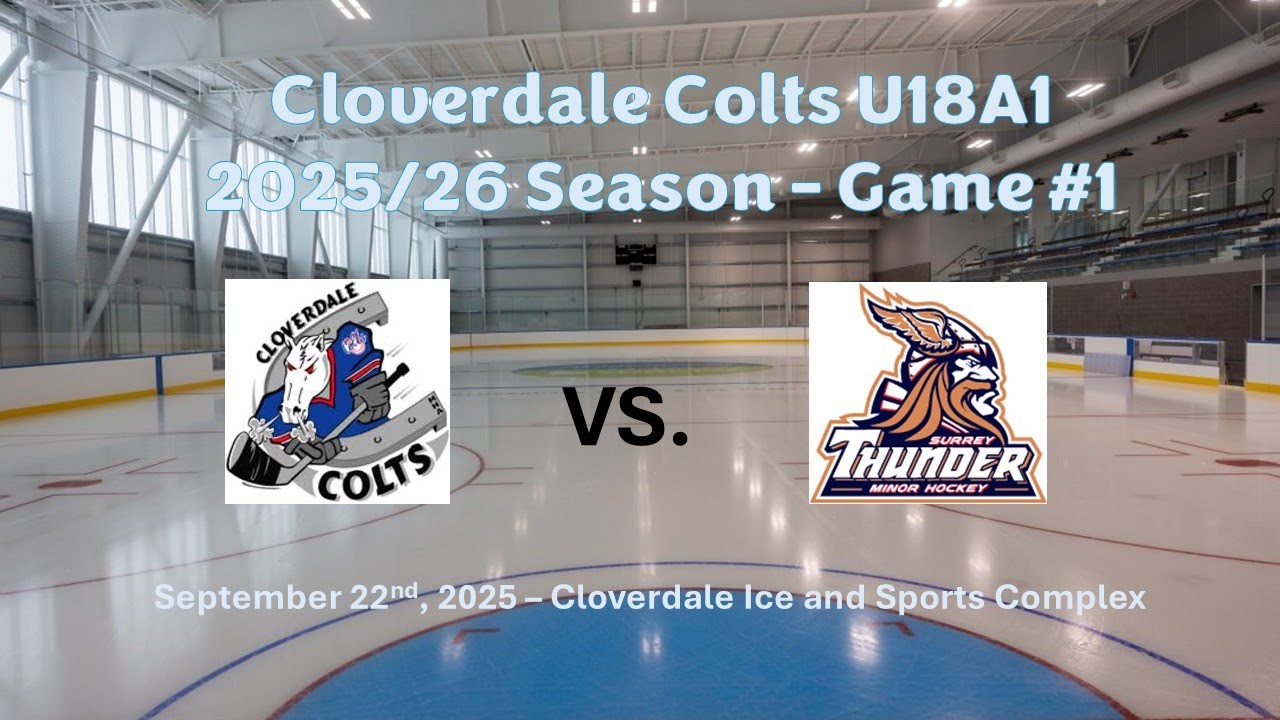 The Cloverdale Colts U18A1 team play their last pre-season game for 2025/26