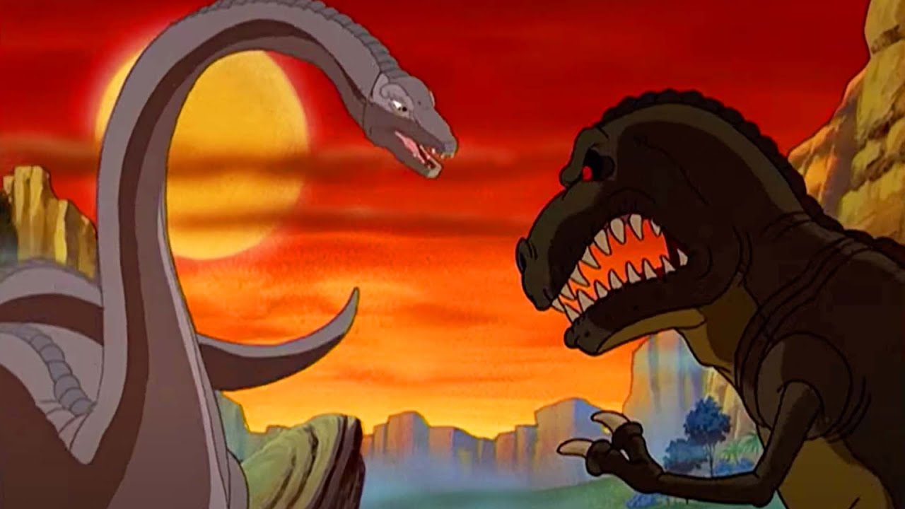 Dinosaurier k&auml;mpft gegen einen Scharfz&auml;hn | In Einem Land Vor Unserer Zeit