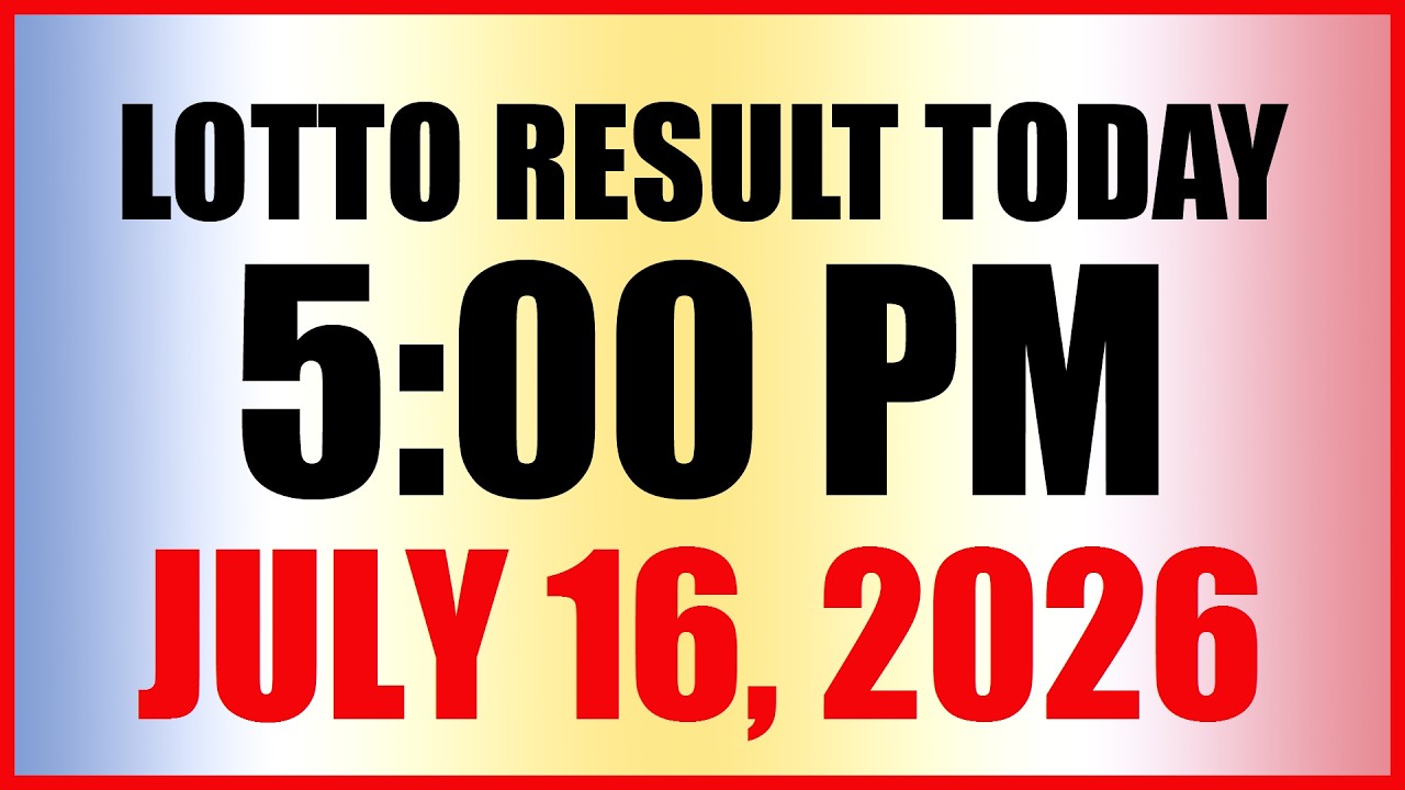 Lotto Result Today 5pm Draw July 16, 2026 Swertres EZ2 PCSO