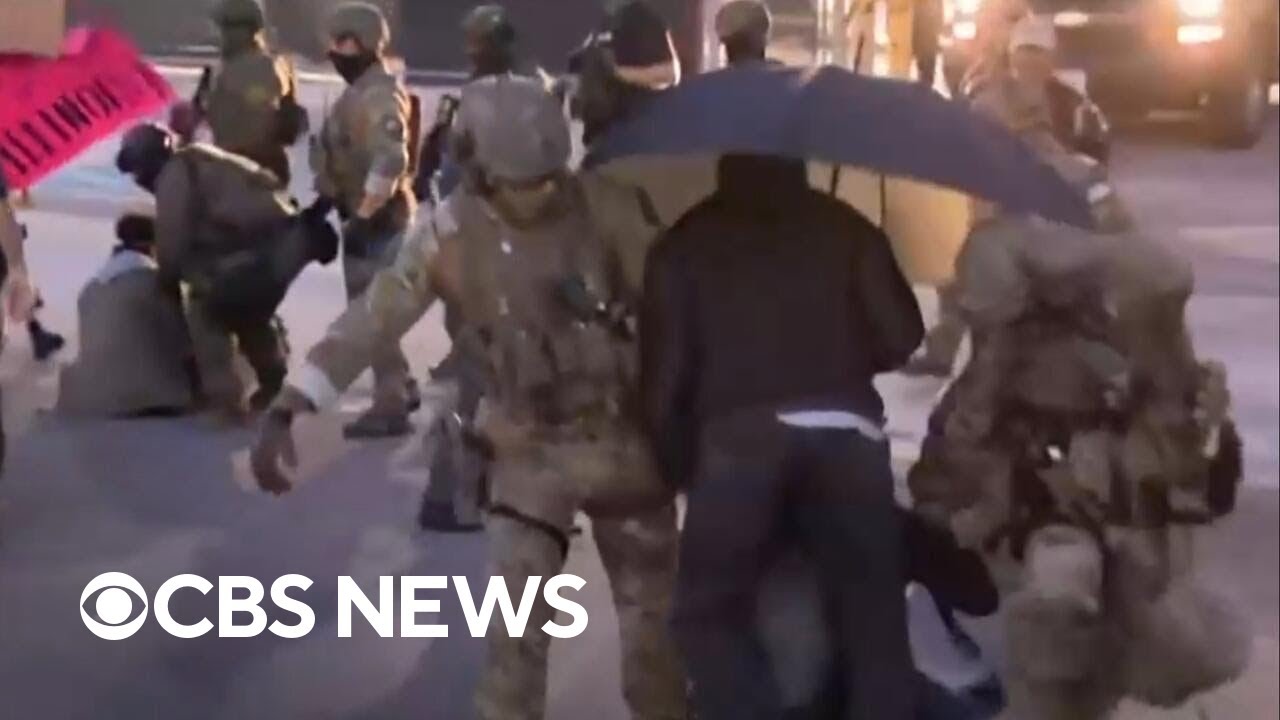 Video shows ICE protesters being dragged by agents near Chicago
