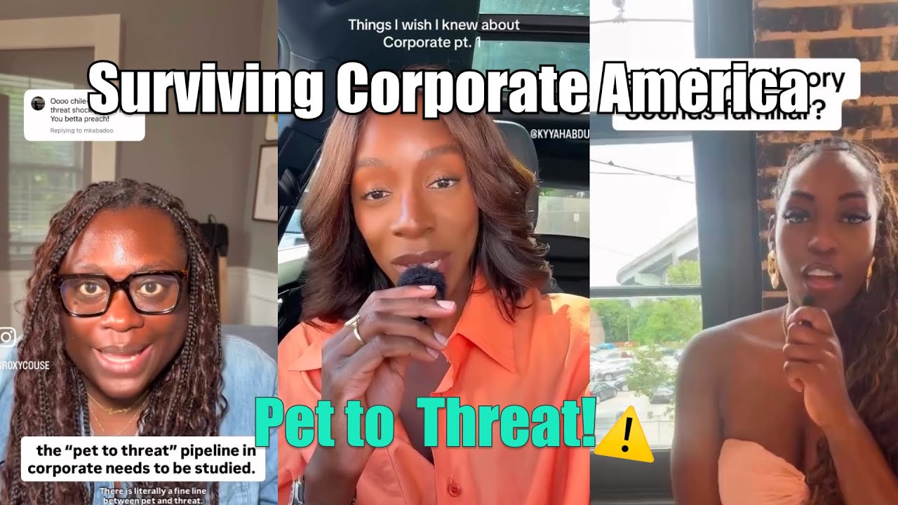 Surviving Corporate America as A Black Woman - Pet to Threat! #tiktok #corporate #corporateamerica
