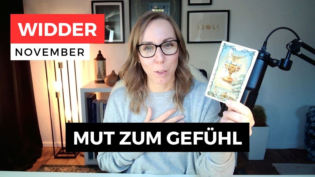 WIDDER ♈️ Kopf und Herz in Einklang bringen | November 2024 • Tarot • Astrologie • Horoskop