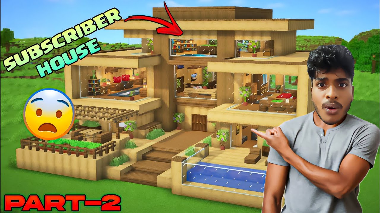 Reacting To My Subscriber Minecraft House Part-2|On Vtg!