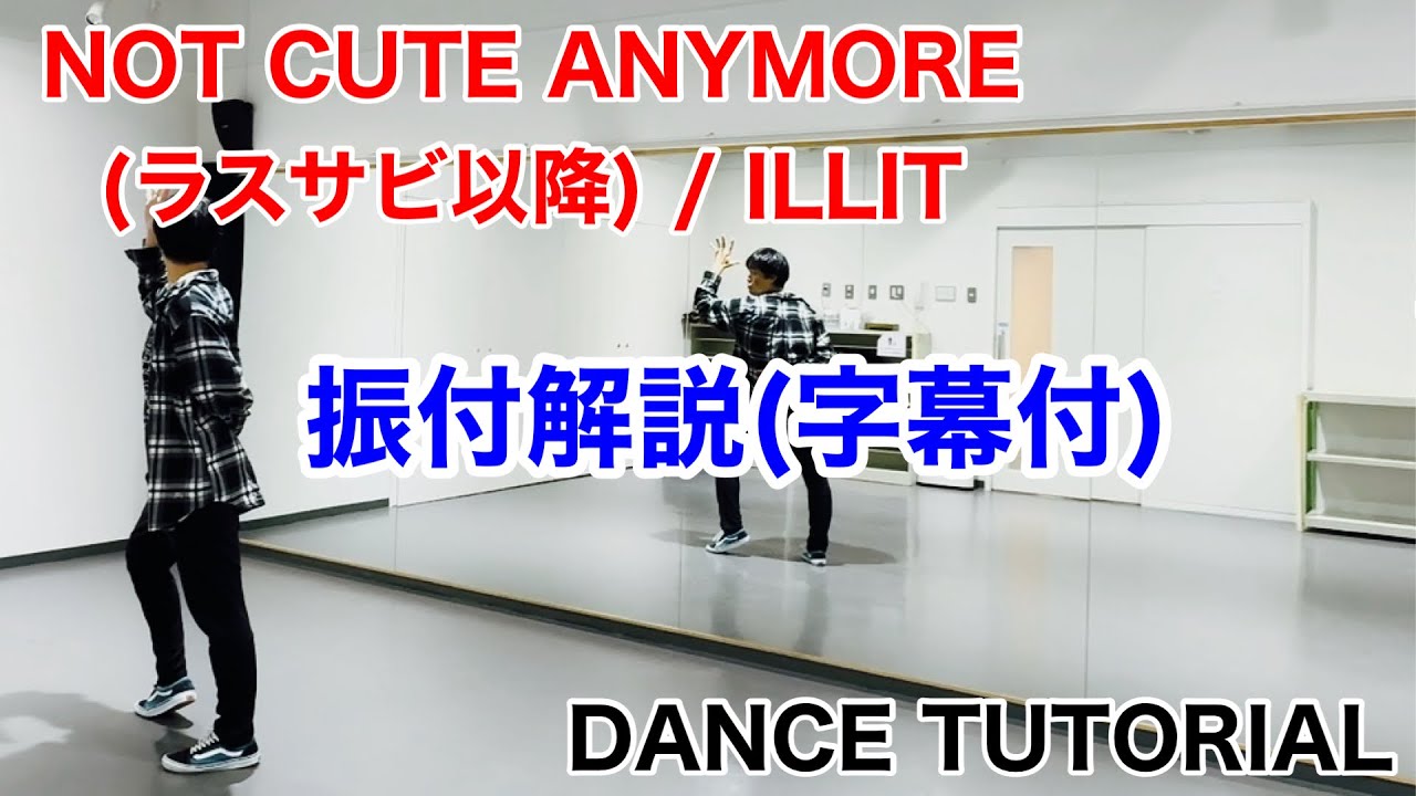 NOT CUTE ANYMORE（ラスサビのみ）/ ILLIT・練習用ダンス動画　#dance #dancetutorial #illit #notcuteanymore