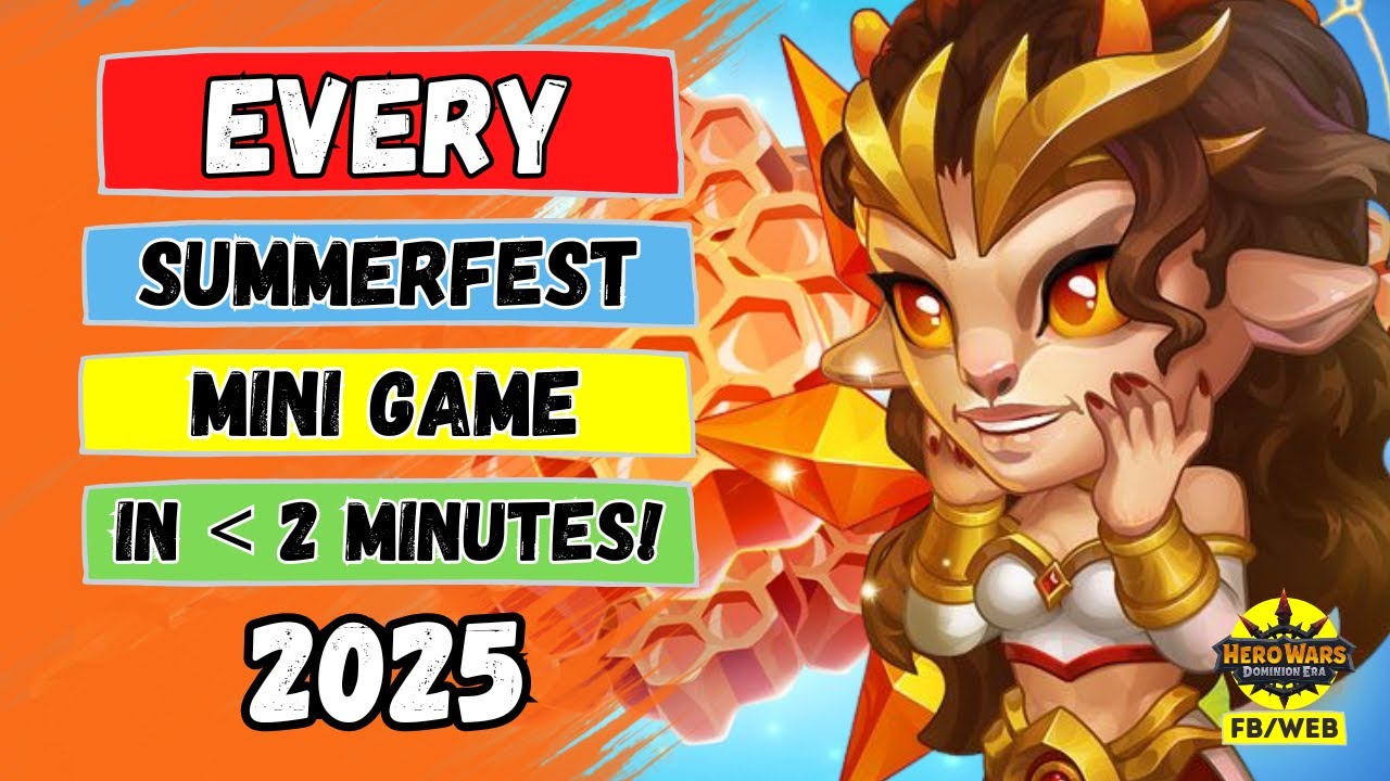 Every Summer Festival Mini Game Found 2025 | Hero Wars Dominion Era