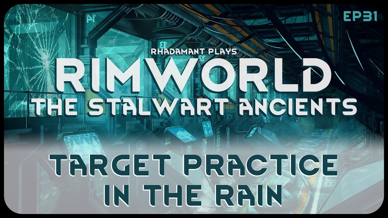 Target Practice In The Rain in The Stalwart Ancients - RimWorld Ancient Gene Lab // EP31