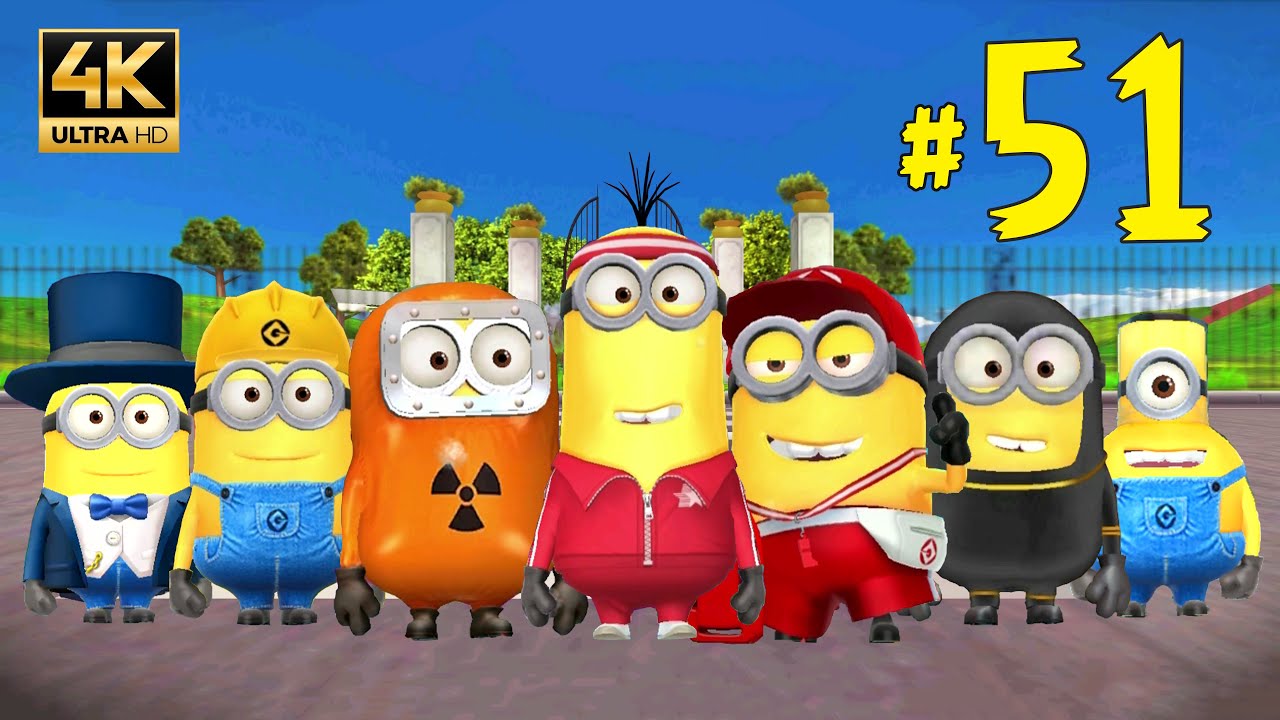 Minion Rush Special Mission Green Sculptures Part 51 | 4K 60FPS