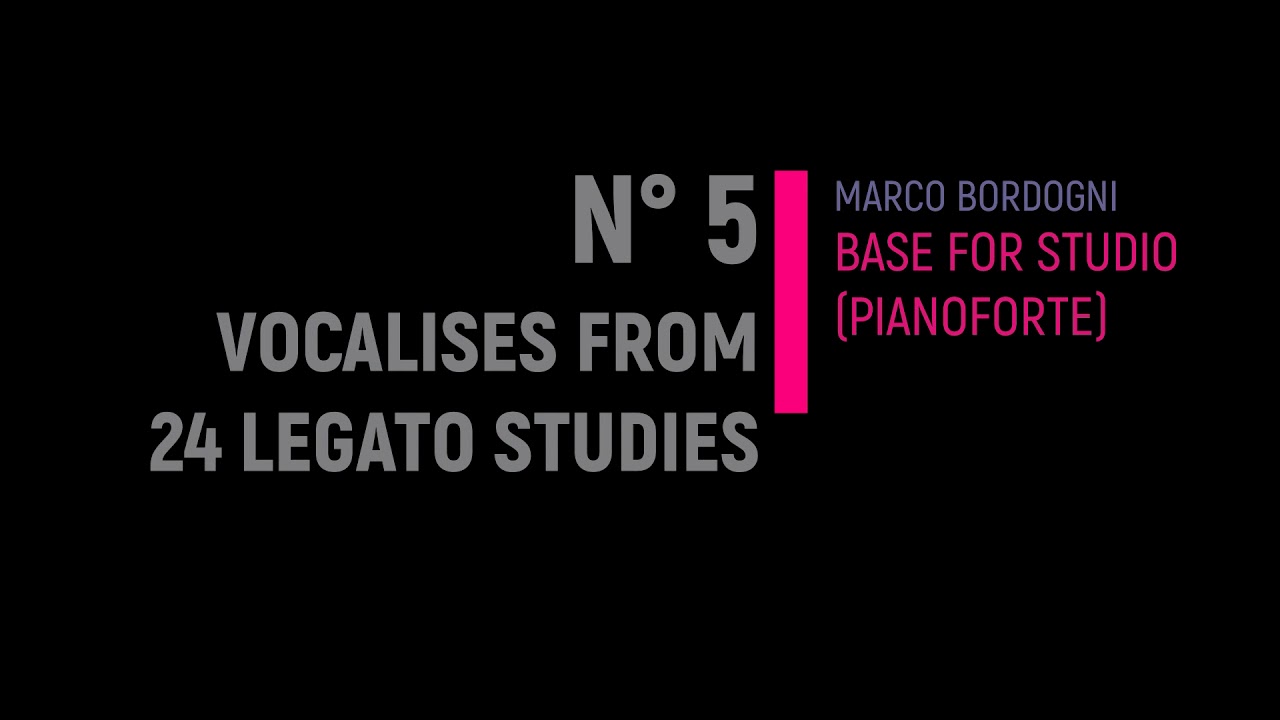 N&deg;5 Vocalises - (Marco Bordogni) - Base Studio for Trombone (with Pianoforte)