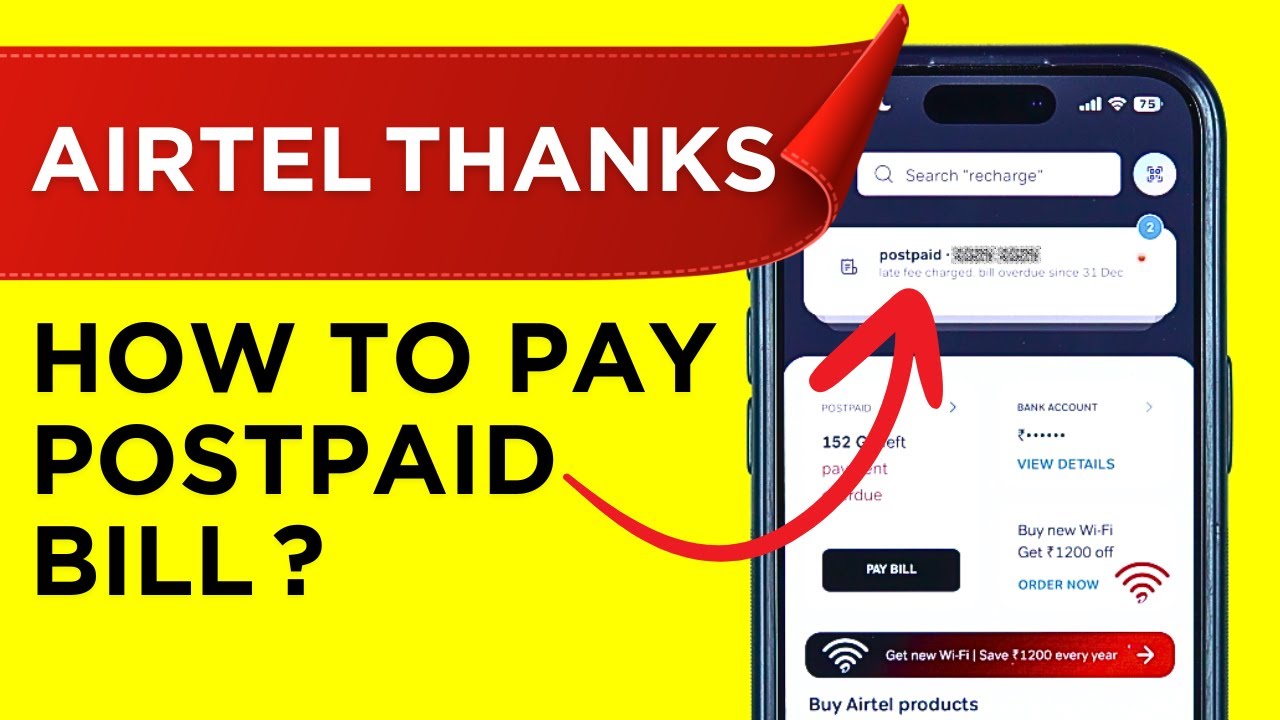 How to Pay Airtel Postpaid Bill Online? Pay Your Postpaid Bill in Airtel Thanks App