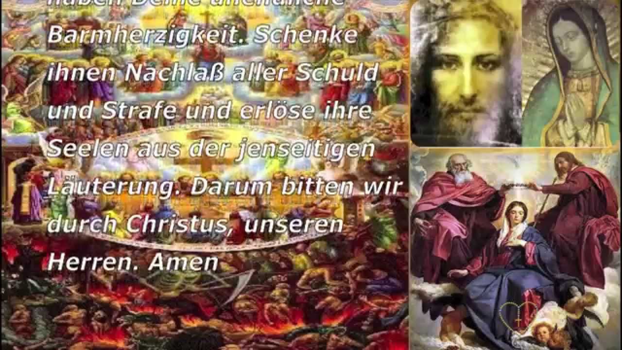 Verstorbenen und zum Trost der Armen Seelen