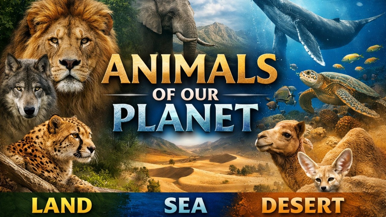 Animals of Our Planet | Land, Sea & Desert Wildlife Documentary (4K)