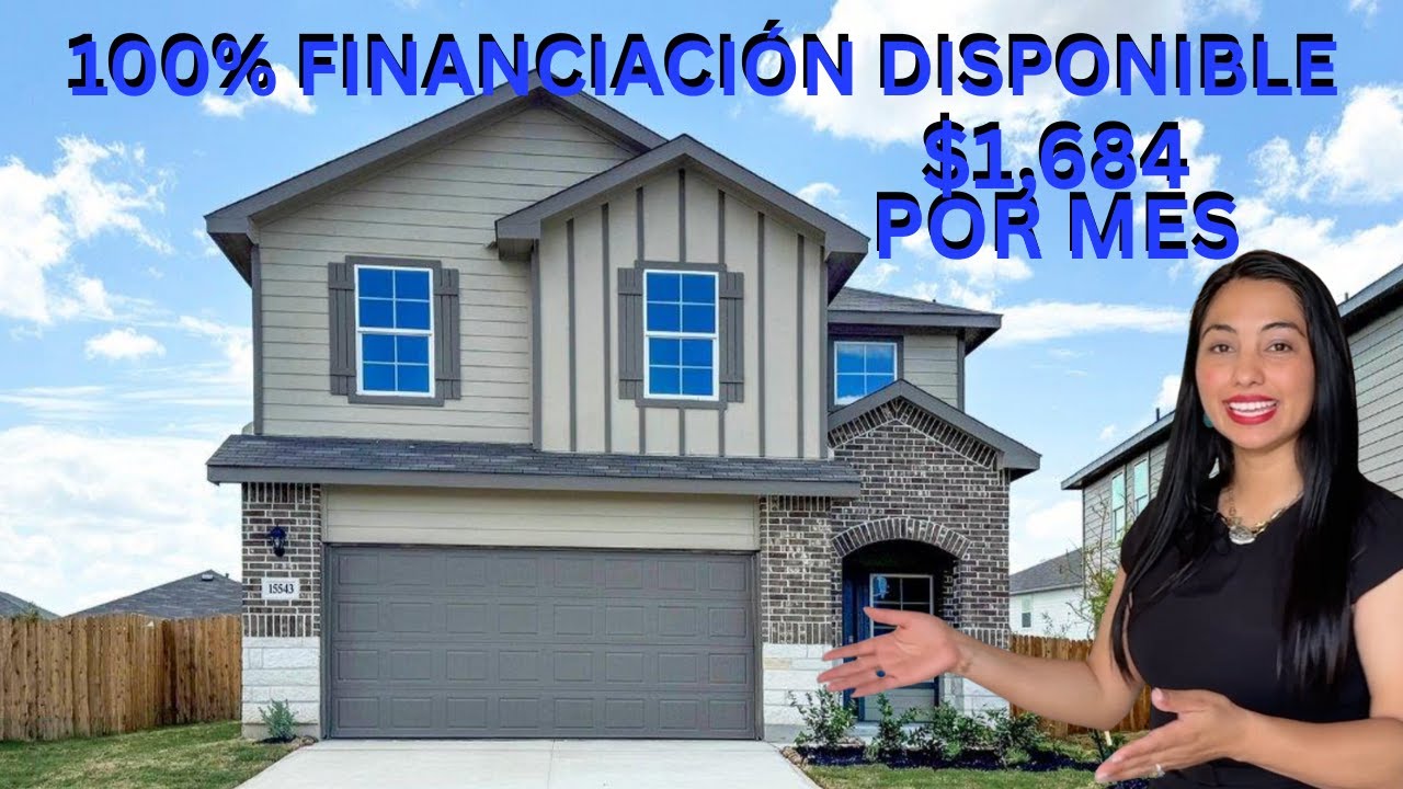 ¡Casa Nueva con 100% Financiación Disponible en San Antonio, Texas solo $1684 al Mes! 24min centro