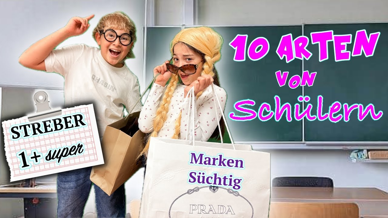 10 Arten von SCH&Uuml;LER | Markens&uuml;chtig und Streber | Clarielle und die Tik Tok M&auml;dels