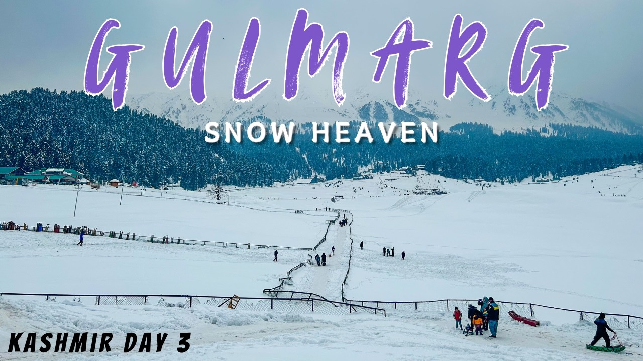 Gulmarg || Snow Destination of India || Winter Kashmir || Drung Waterfall || Snowfall in Gulmarg