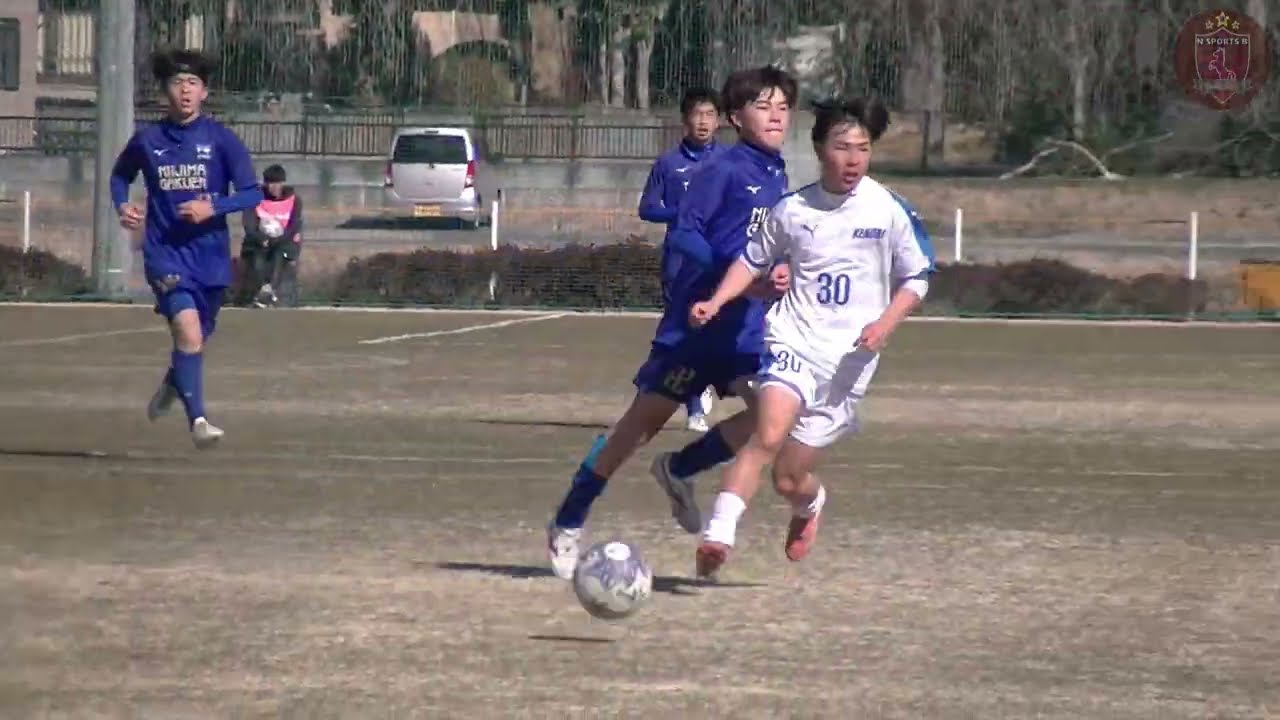 健大高崎ｖｓ新島学園　後半未編集速報　令和7年度群馬県高等学校サッカー新人大会　準々決勝
