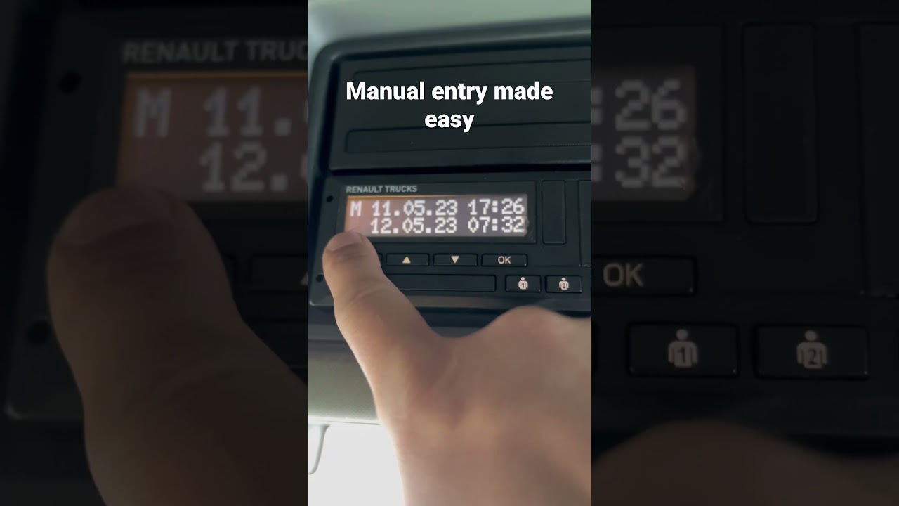 Manual entries made easy #hgvdriver #trucker #tacho