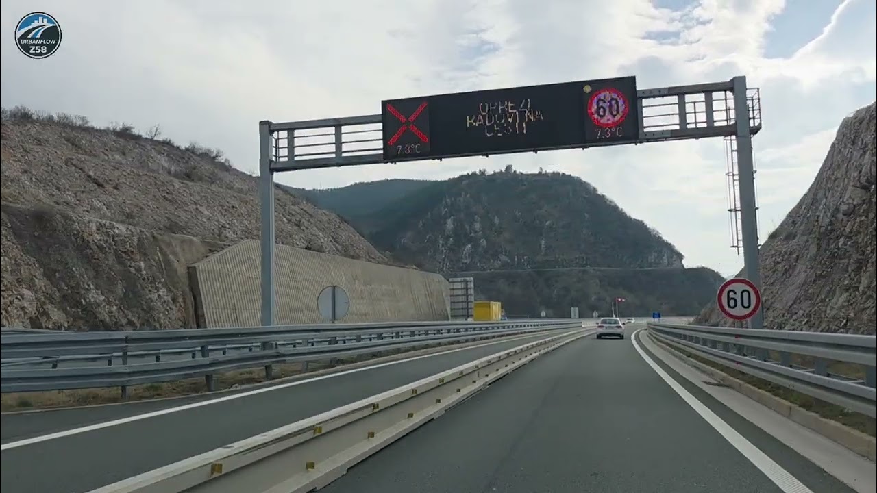 🚗 Vožnja A7 Rijeka – Krčki most | Realna perspektiva vozača | Orehovica → Bakar → Krk (4K)