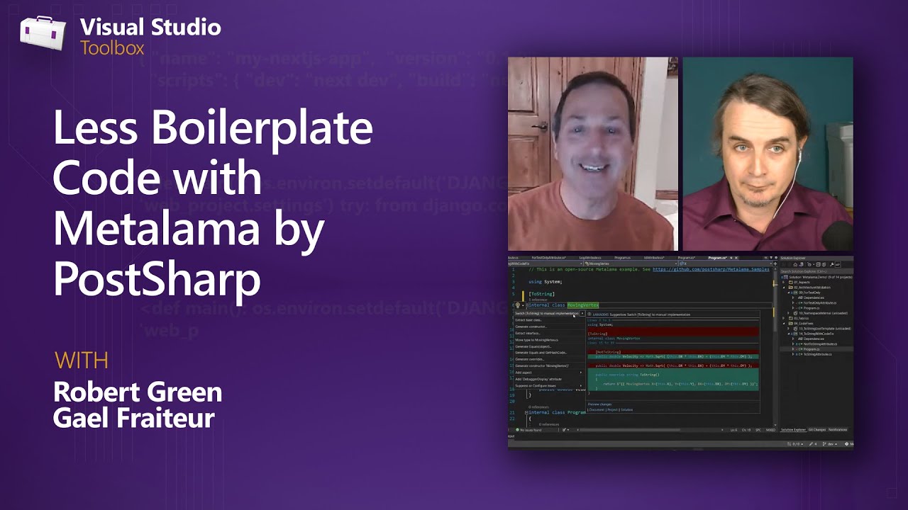 Less Boilerplate Code with Metalama by PostSharp