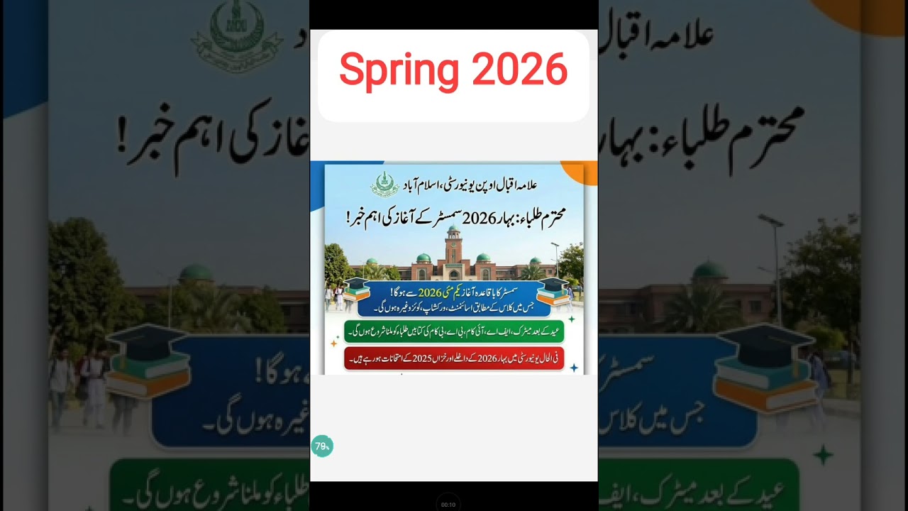 Assignment schedule Spring 2026 #aiou icom,BA,BS#exam#assignment questionpaper aiou.Aiou question pa