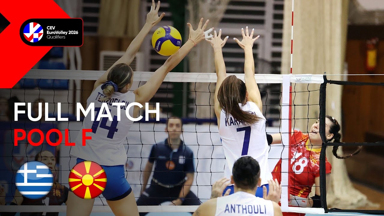 Full Match | Greece vs. North Macedonia | CEV EuroVolley 2026 | Qualification Phase W | Pool F