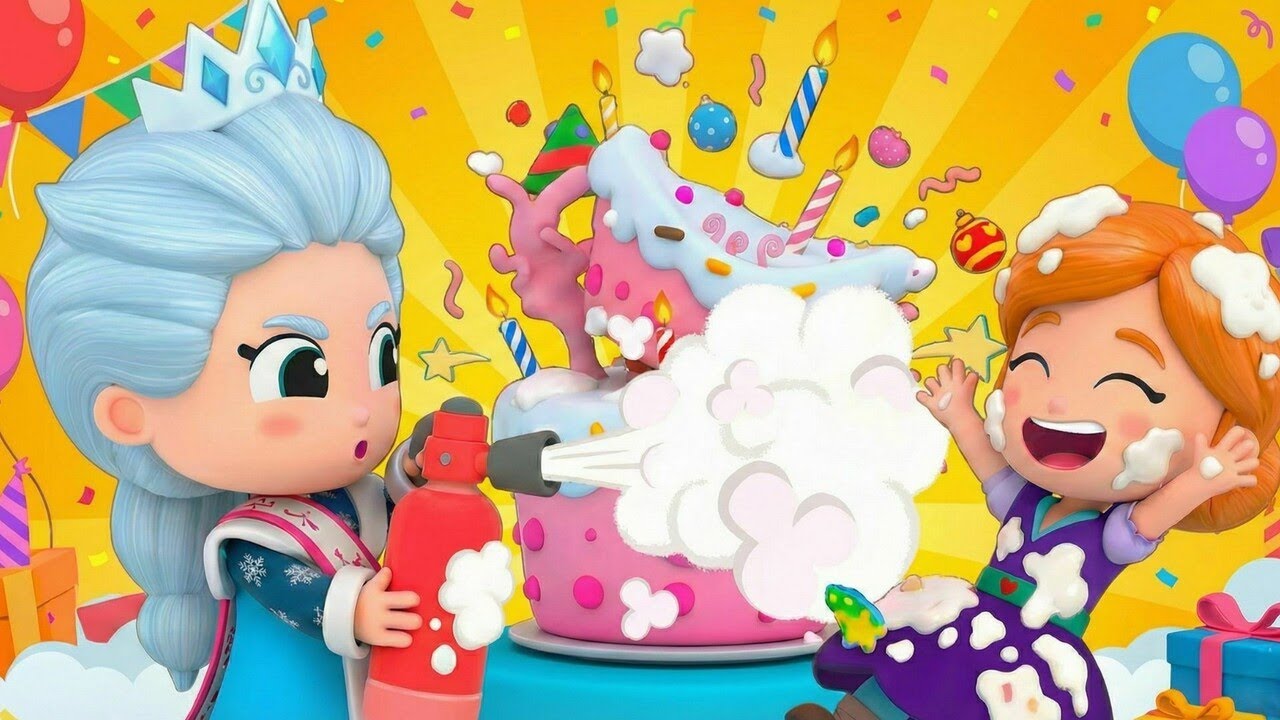 Sneeuwkoningin Kan Haar Verjaardagskaarsen Niet Uitblazen! 🎂 Cartoons voor Kinderen | Increditales
