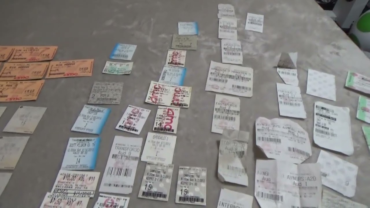 Classic Movie Tickets from early 2005-2025 and New Song first few minutes