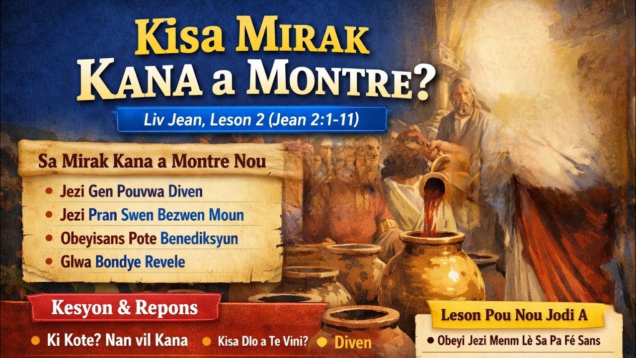 La Parole était avec Dieu, et la Parole était Dieu. Etid sou liv Jean