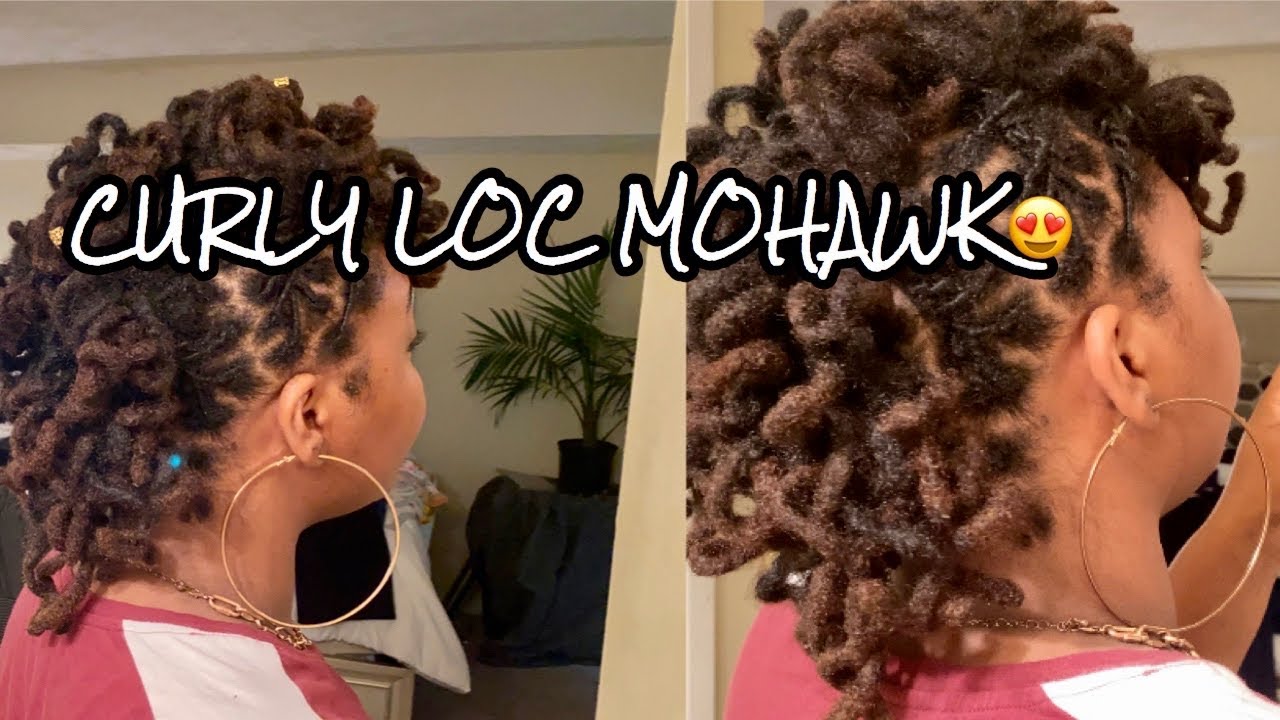 Curly Mohawk On Short/Medium Locs