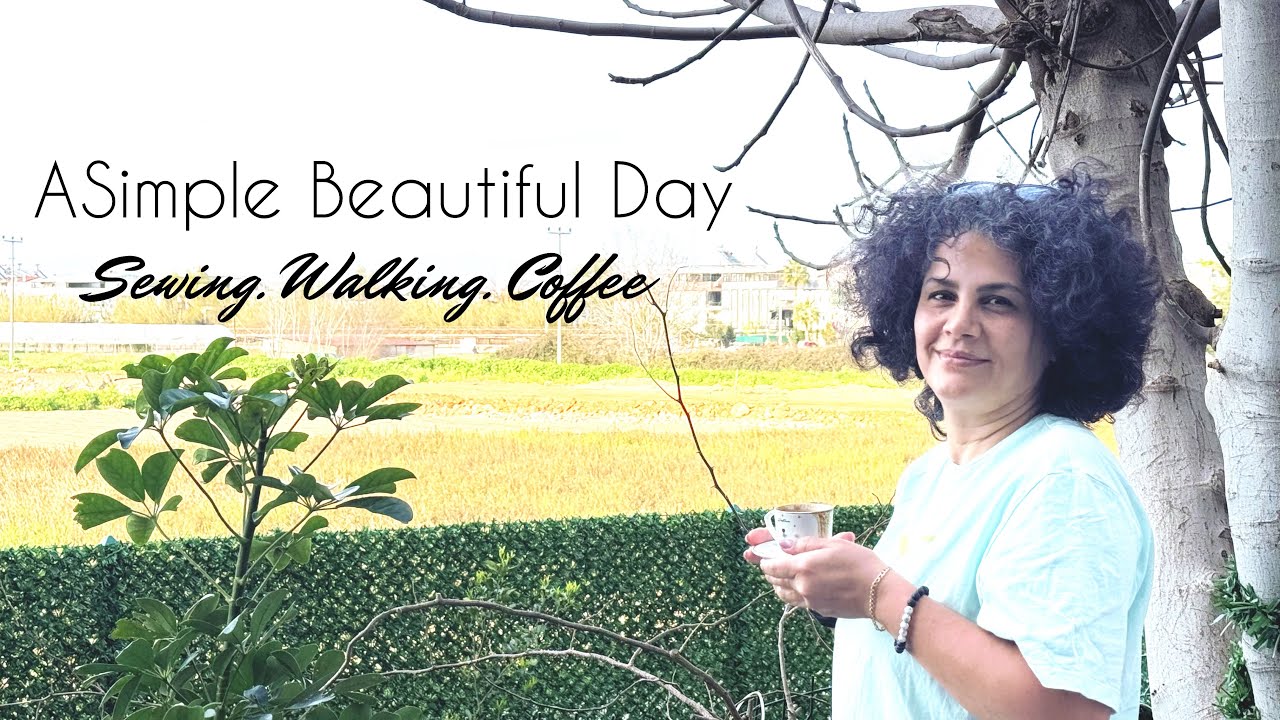 Slow Living Vlog | Sewing a Kitchen Set, Nature Walk & Turkish Coffee