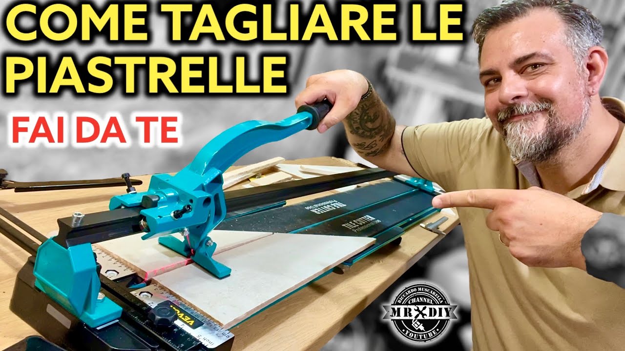 Come tagliare facilmente le piastrelle, fai da te. Metodo manuale. Con il tagliapiastrelle vevor 120