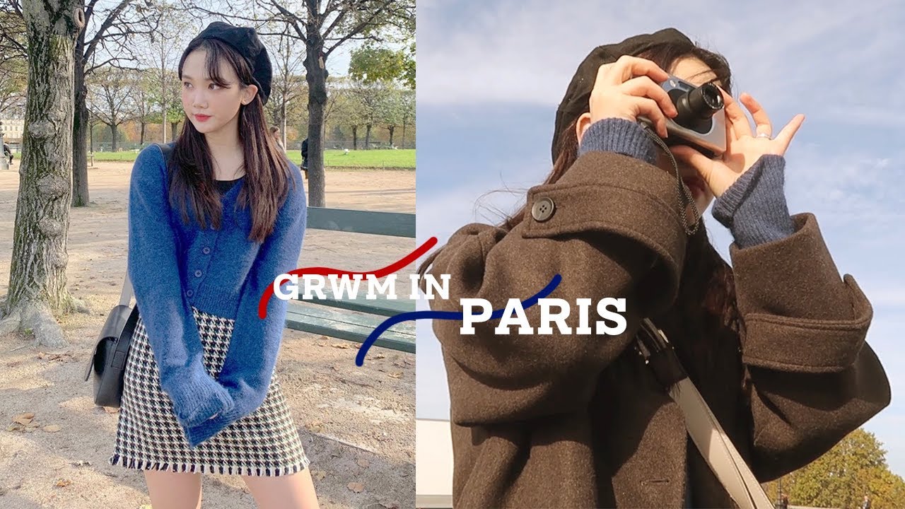 GRWM IN PARIS💙파리에서 같이 준비해요+VLOG🥨(ft.반짝이는 에펠탑, 첫단체투어, 튈르리 공원)📸ㅣ달님 DAL RING