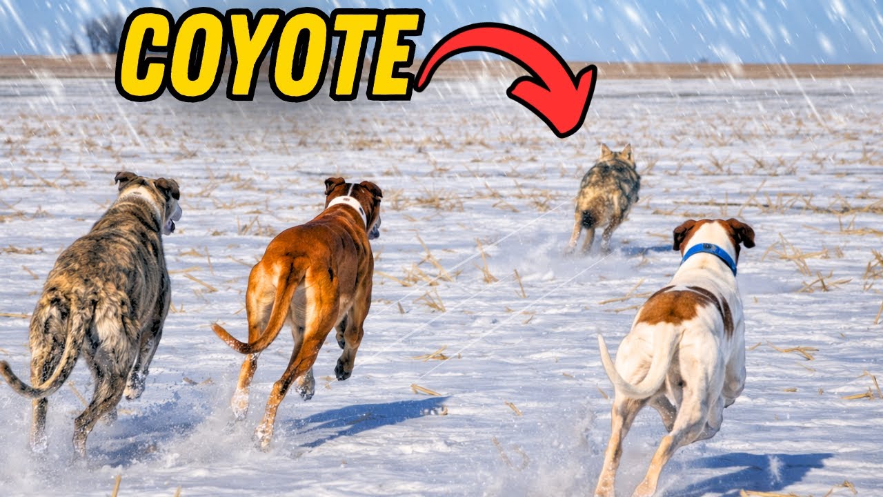 4 Days Coyote Hunting with Dogs! (DEEP SNOW)
