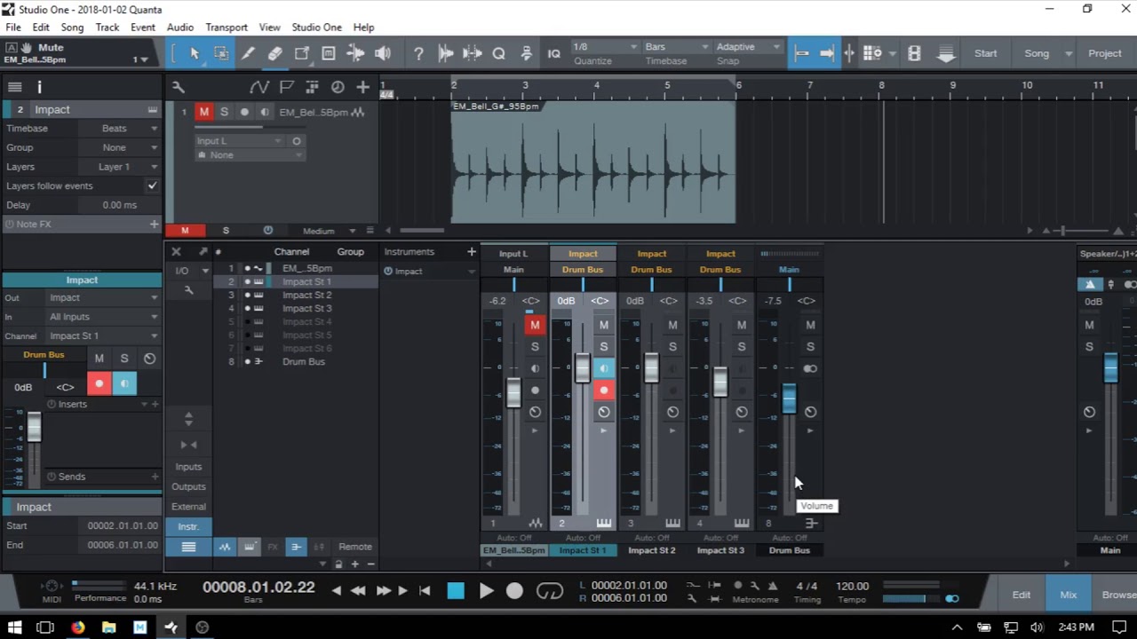 Learn Studio One 3.5 | Transforming Audio/MIDI Tracks