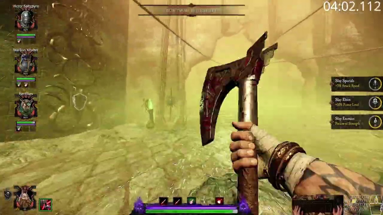 Warhammer Vermintide 2: The Well of Dreams Recruit All Objectives Speedrun - 