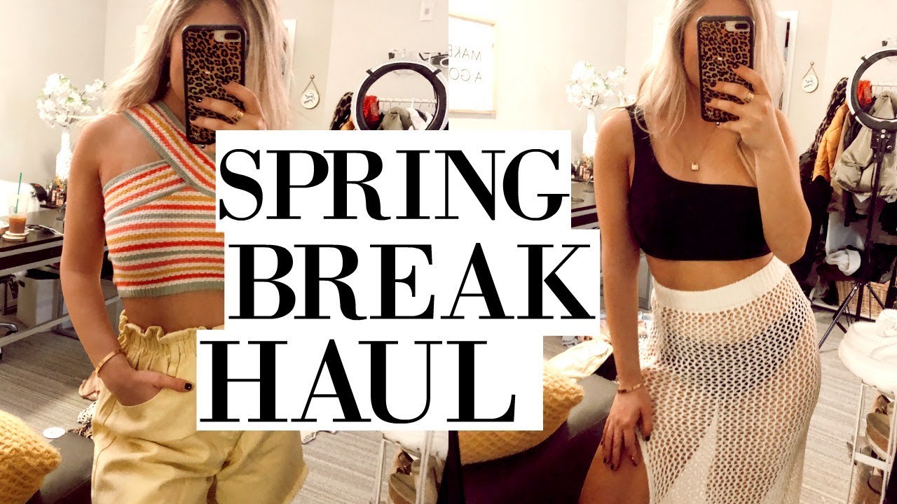 TRY ON HAUL: spring break 2019 | bikinis & beach clothes