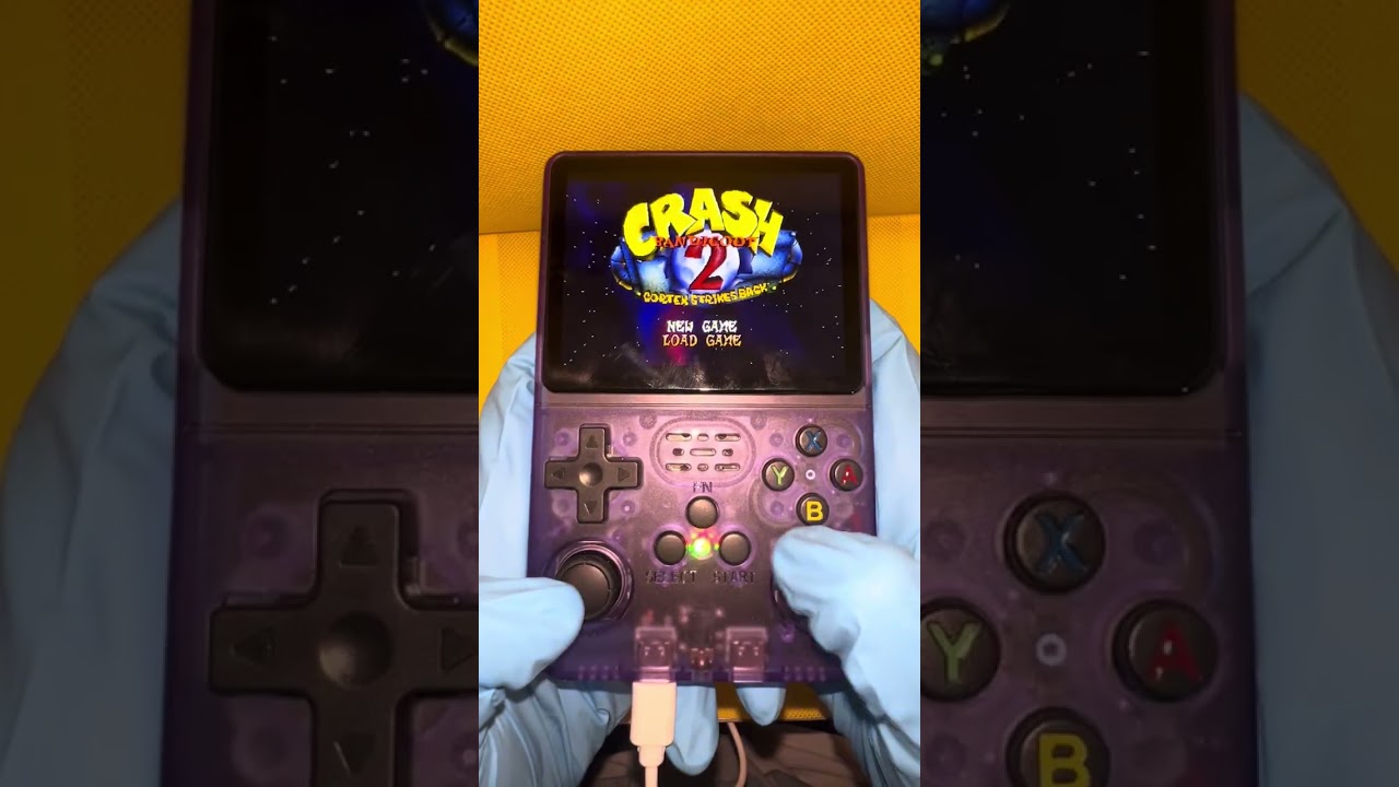 Testing the R36S retro video game console 