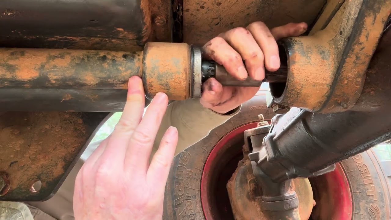 Branson 4820 front drive shaft shear pin replacement