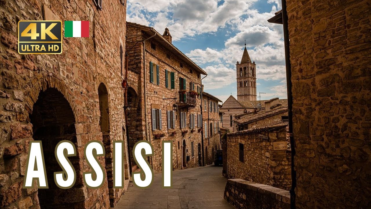 Exploring Assisi Historic Center | 4K Walking Tour 🇮🇹