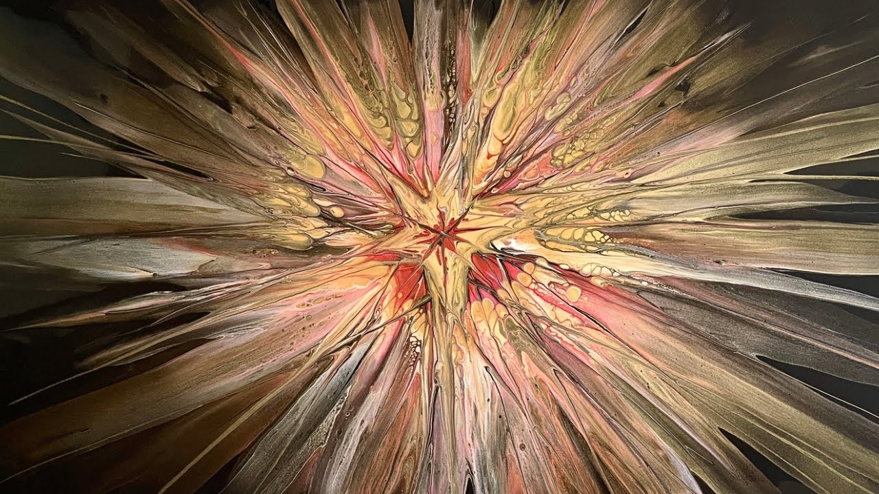 Stunning Star Swipe Acrylic Pouring Technique Tutorial - May the 4th be With you!