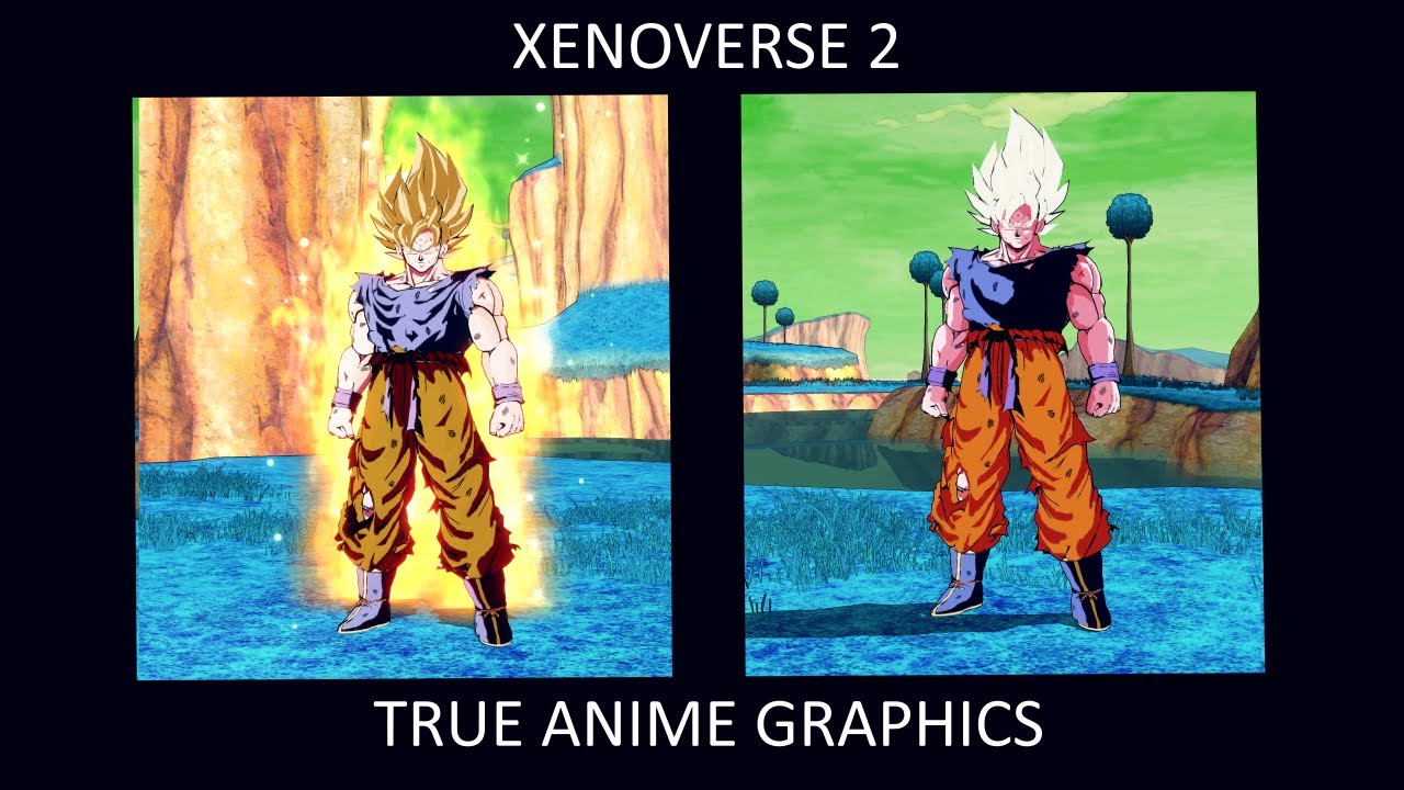 DRAGON BALL XENOVERSE 2 WITH TRUE ANIME GRAPHICS (Anime Texture 2.0/Work in Progress)