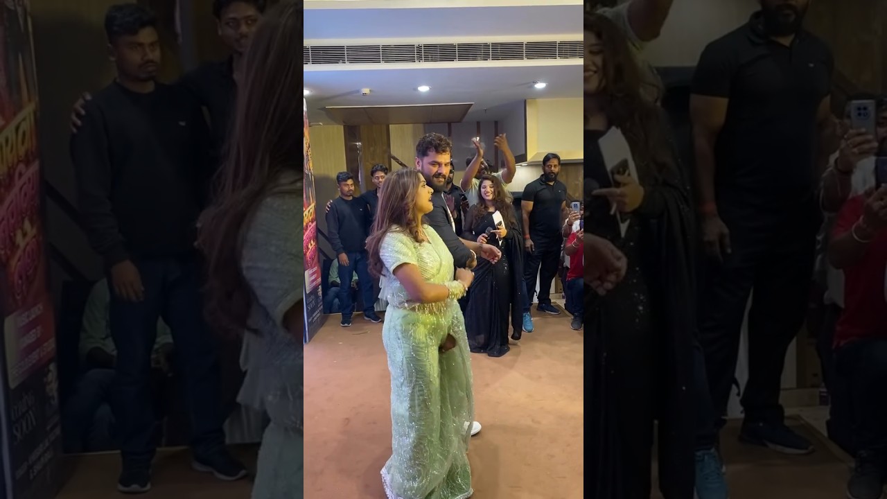 khesari lal yadav aur actress rani ka dance new song pe patna song event main #khesari #rani #patna