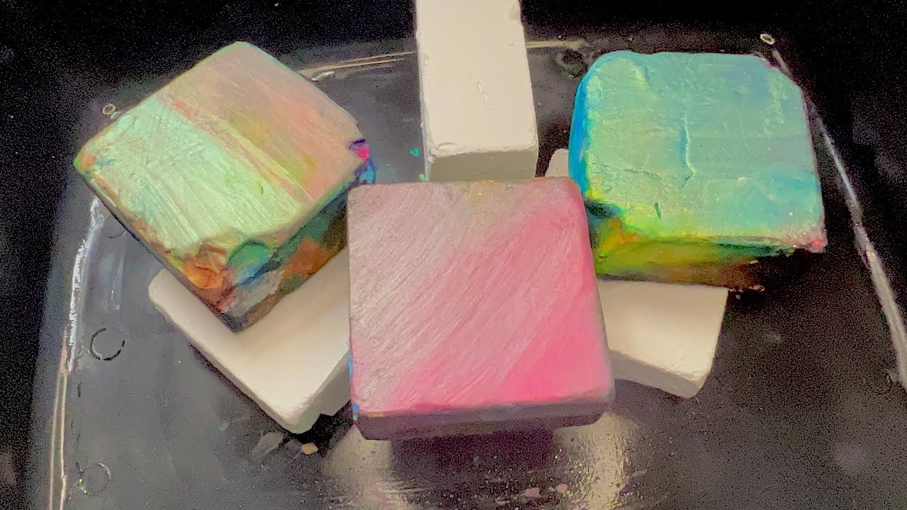 6+ Multicoloured Dyed and Plain Gholibn Gym Chalk | Sleep Aid | Satisfying ASMR