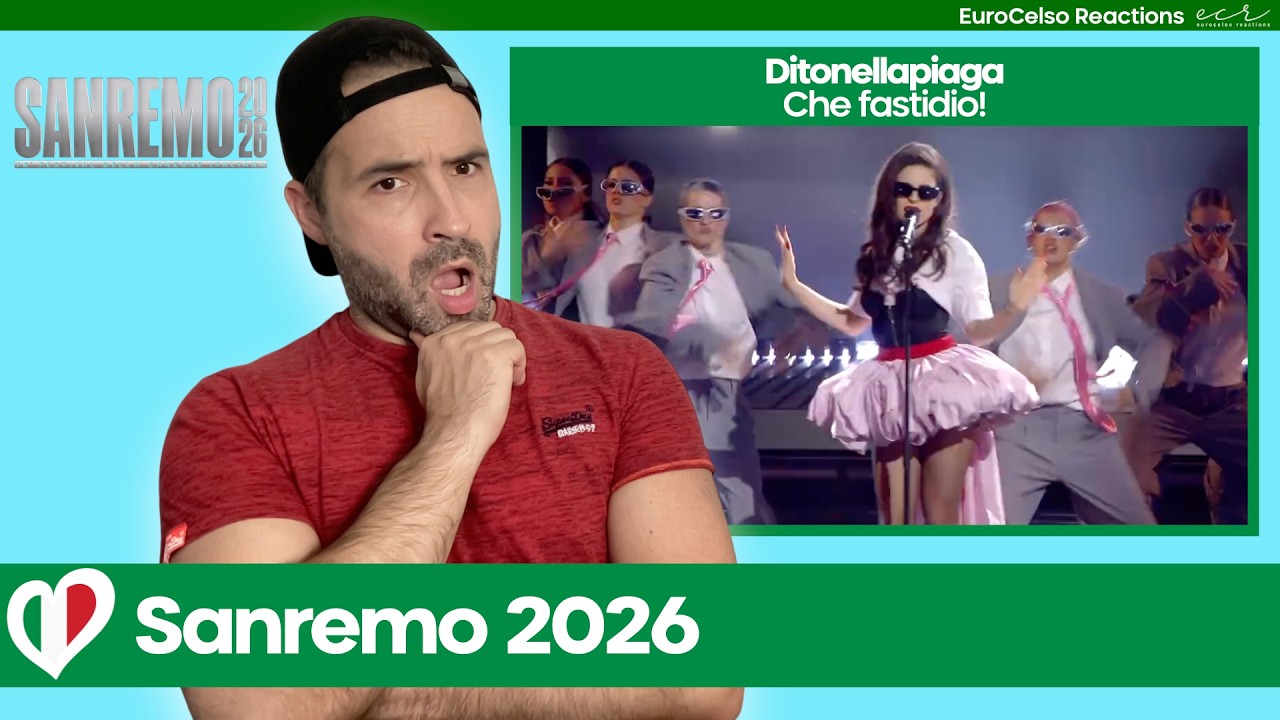 First Reaction 🇮🇹: Ditonellapiaga– Che fastidio! (Sanremo 2026) Eurovision 2026 Italy