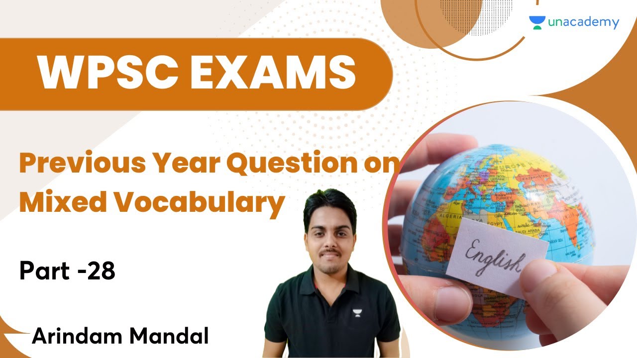 Previous Year Question on Mixed Vocabulary | Part-28 | WBPSC | Arindam Mandal | Let's Crack WB Exams