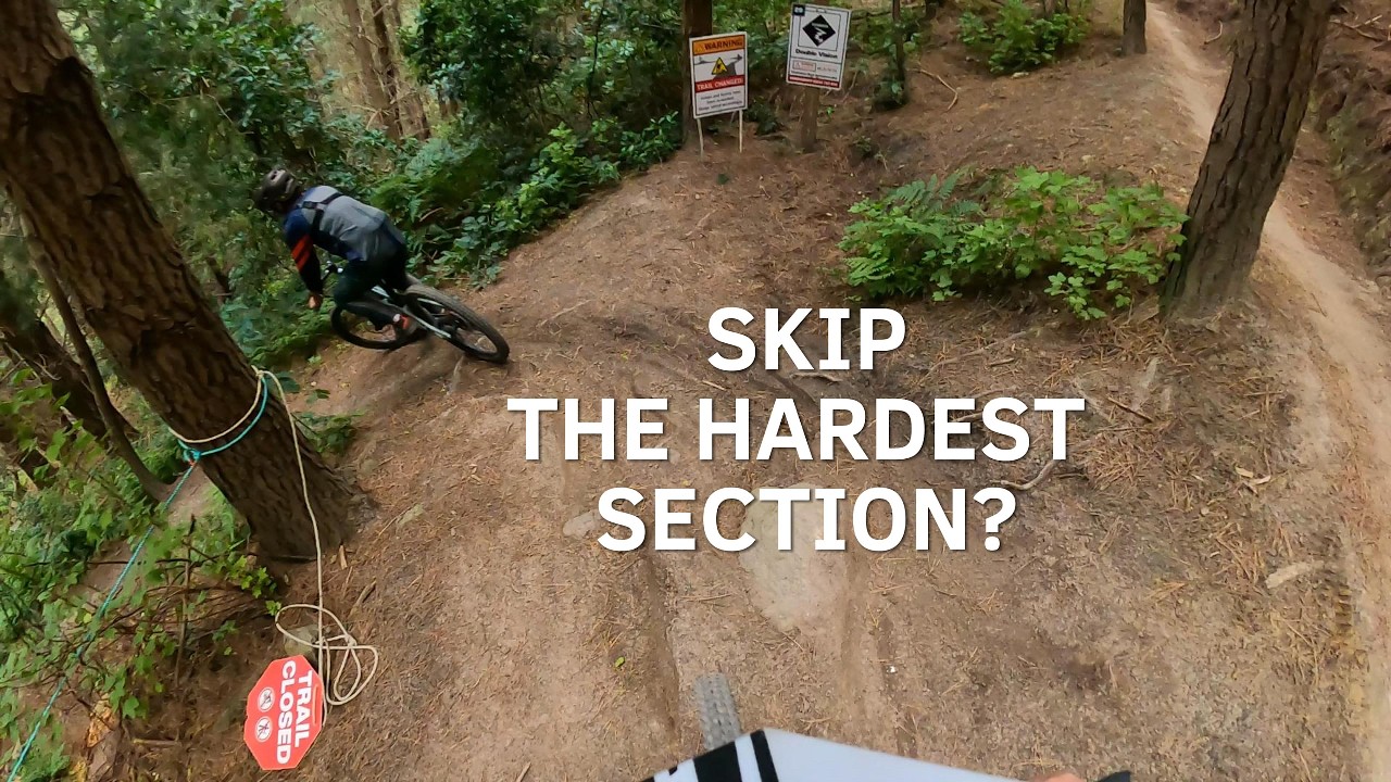 Explore the single black trail for the first time 