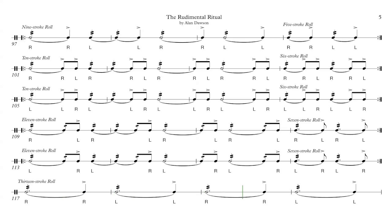 The Rudimental Ritual (100 bpm)
